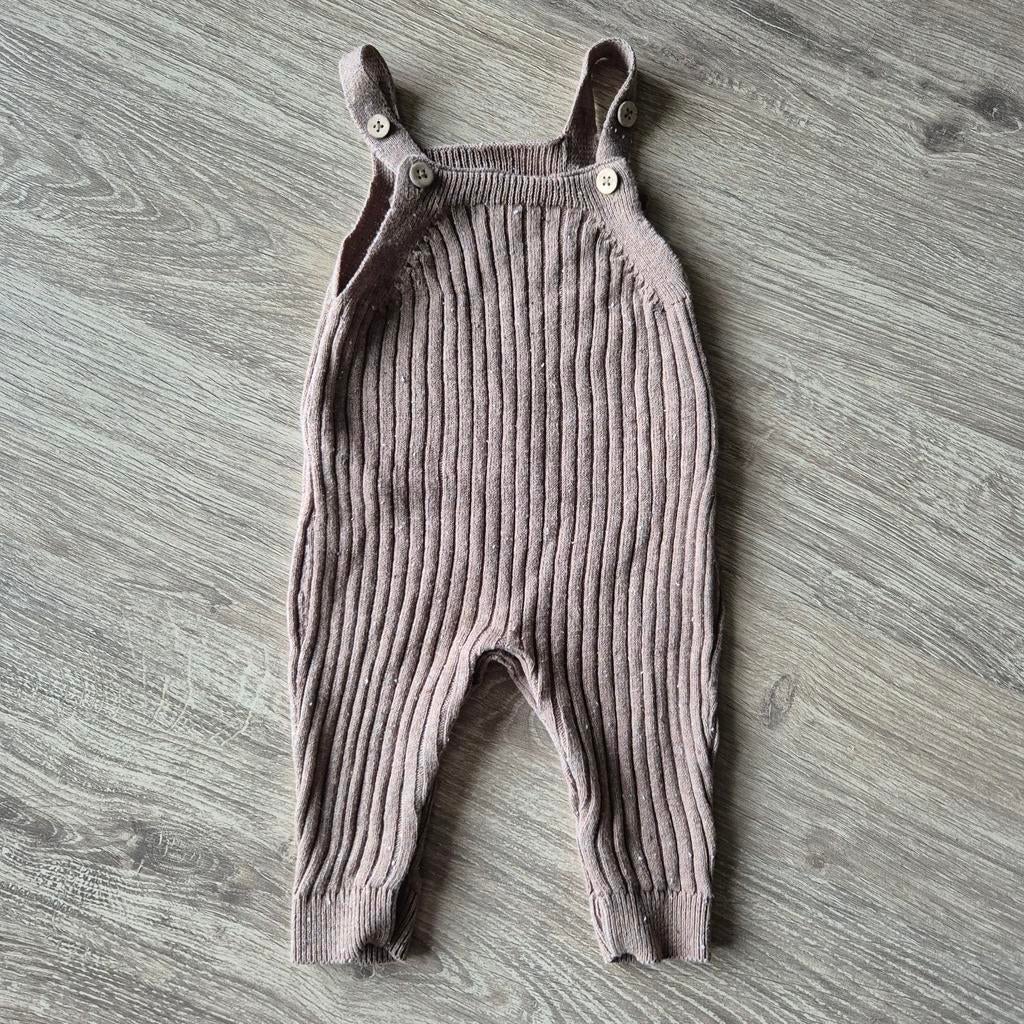 SWEET PETIT gebreid tuinbroekje baby maat 56 taupe, Kinderen en Baby's, Babykleding | Maat 56, Sweet Petit, Broekje, Jongetje of Meisje