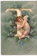 ENGEL MET LETTER  T met goudkleurige punten 1905  nr 238, Verzenden, Voor 1920, Ongelopen, Overige thema's