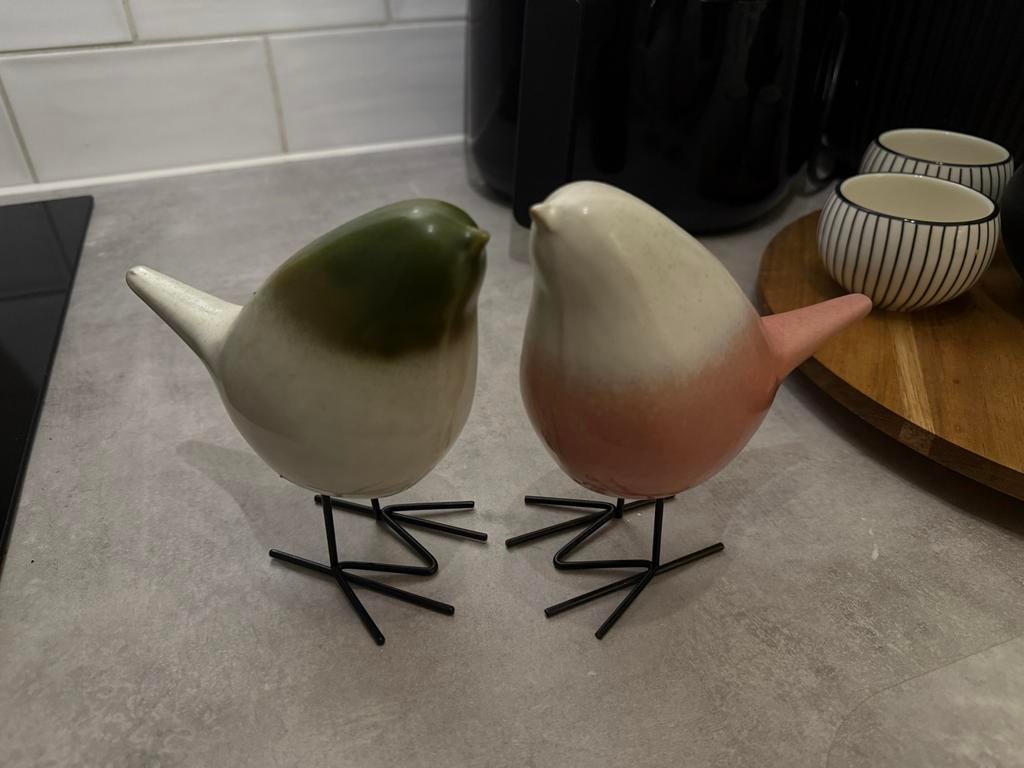Twee vogels, woondecoratie, Ophalen, Gebruikt