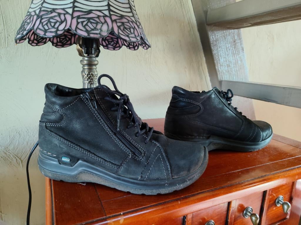 Wolky zwarte dames leren schoenen 37, Ophalen of Verzenden, Zwart