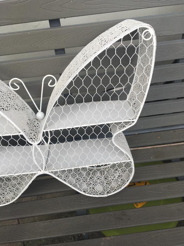 ijzeren tuin vlinder/voor showen van kleine plantjes, Tuin en Terras, Tuinwanddecoratie, Ophalen, Zo goed als nieuw