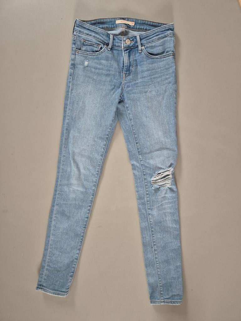 Levi's jeans model 710 super skinny maat 25, Blauw, W32 (confectie 46) of kleiner, Ophalen of Verzenden, Zo goed als nieuw