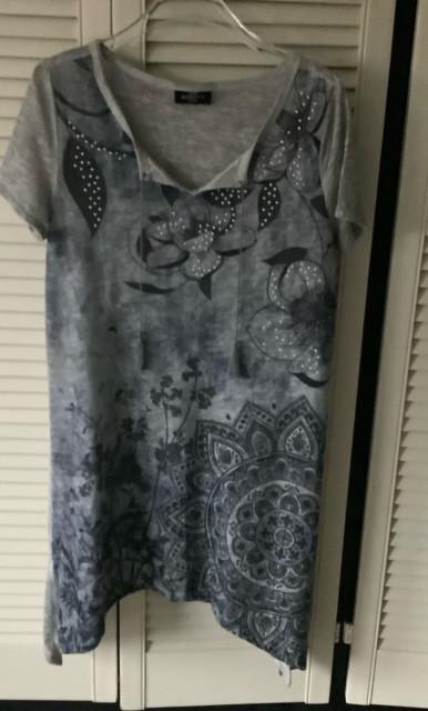 Gina Benotti Grijze Jurk Maat S, Kleding | Dames, Ophalen of Verzenden, Zo goed als nieuw, Maat 36 (S), Boven de knie