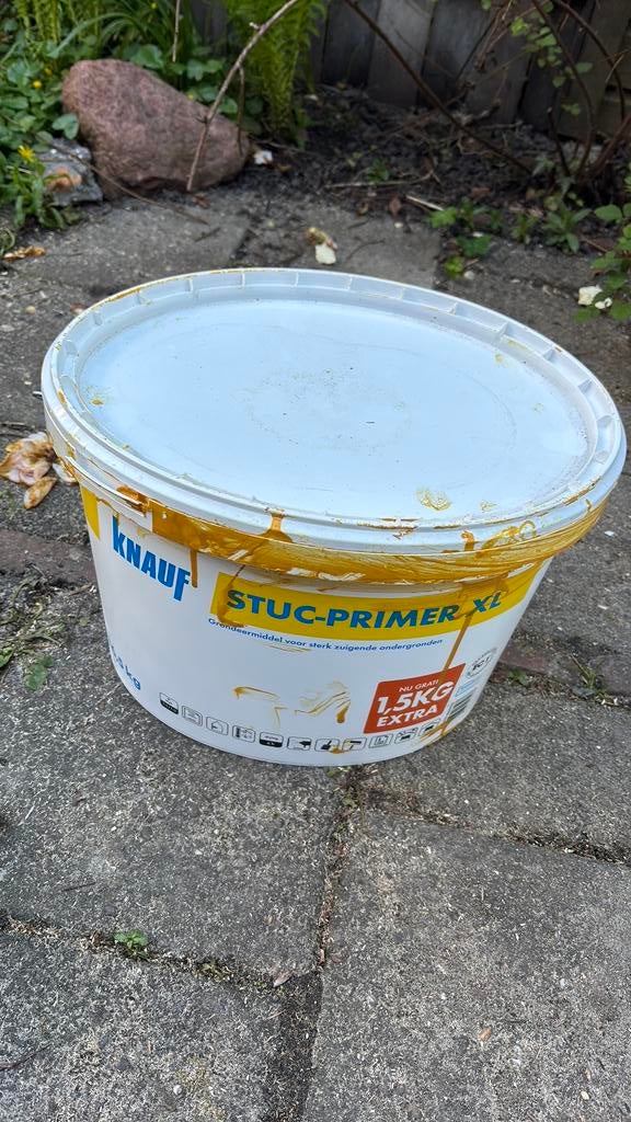 Knauf stuc-primer XL, Ophalen of Verzenden, Zo goed als nieuw, Wit