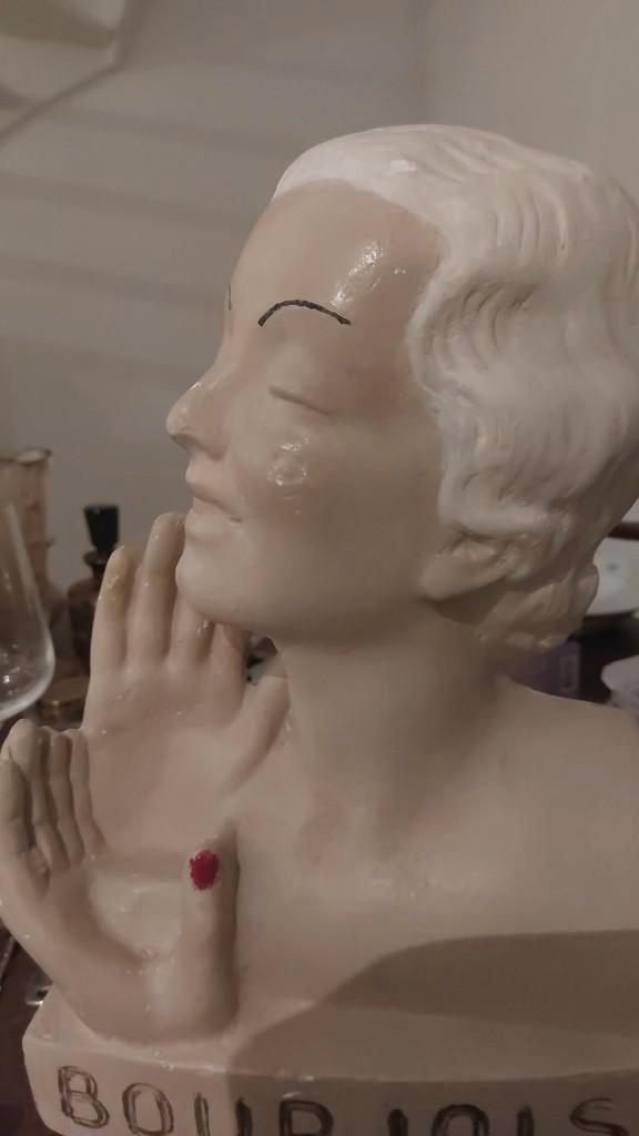 Twee zeldzame vrouwen bustes toonbank, Verzamelen, Beelden en Beeldjes, Gebruikt, Mens, Ophalen