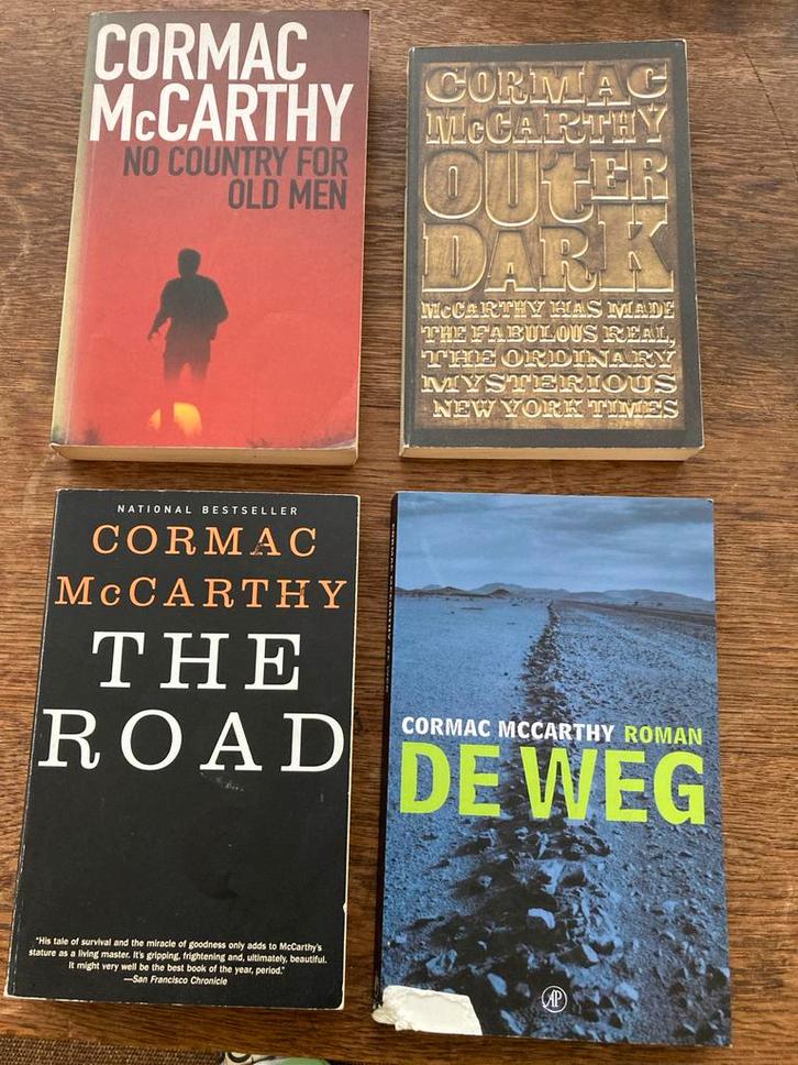 Cormac McCarthy Boeken: The Road, No Country for Old Men, Ou, Boeken, Romans, Gelezen, Amerika, Verzenden