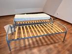 onderschuifbed, Ophalen, Gebruikt, 90 cm, Tweepersoons