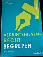 Verbintenissenrecht Begrepen - I. Timmer, Boeken, Studieboeken en Cursussen, Ophalen of Verzenden, Gamma, Gelezen, HBO