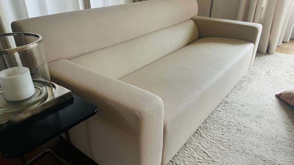 Gelderland bank model 6441, kleur Aura Credo 03 (crème), Huis en Inrichting, Ophalen, Gebruikt, Minder dan 75 cm, 150 tot 200 cm