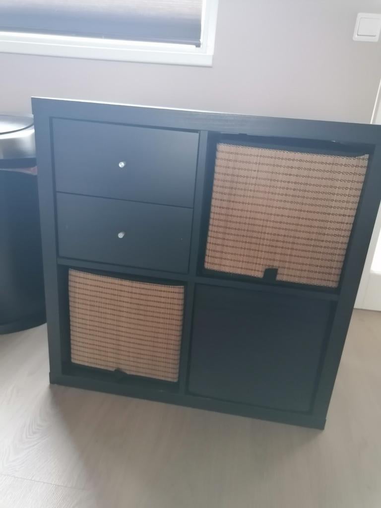 IKEA Kallax met manden en 2 lades, Huis en Inrichting, Kasten | Overige, Ophalen, Gebruikt