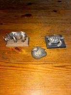 Verzilverde Dierenbeeldjes Wereld Natuur Fonds, Ophalen of Verzenden, Gebruikt, Wild dier, Beeldje of Figuurtje