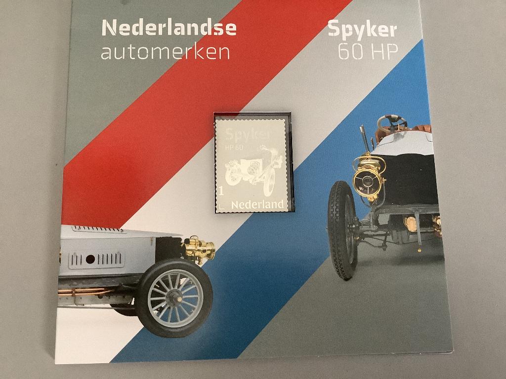 Complete serie Pers. postzegels Ned. automerken in zilver, Ophalen of Verzenden, Postfris