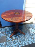 Mahonie tilt top tafeltje met inlegwerk 19e eeuw., Ophalen