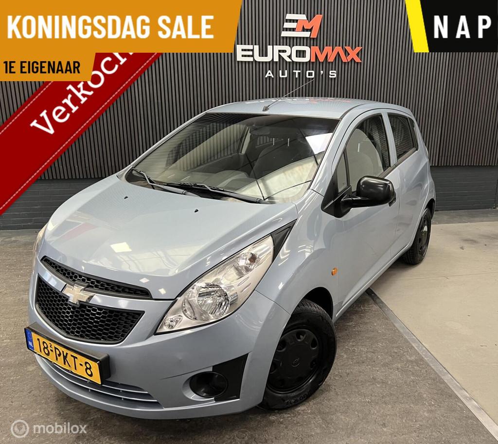 Chevrolet Spark 1.0 16V LS 1e Eigenaar - NAP, Voorwielaandrijving, Stof, Gebruikt, Zwart