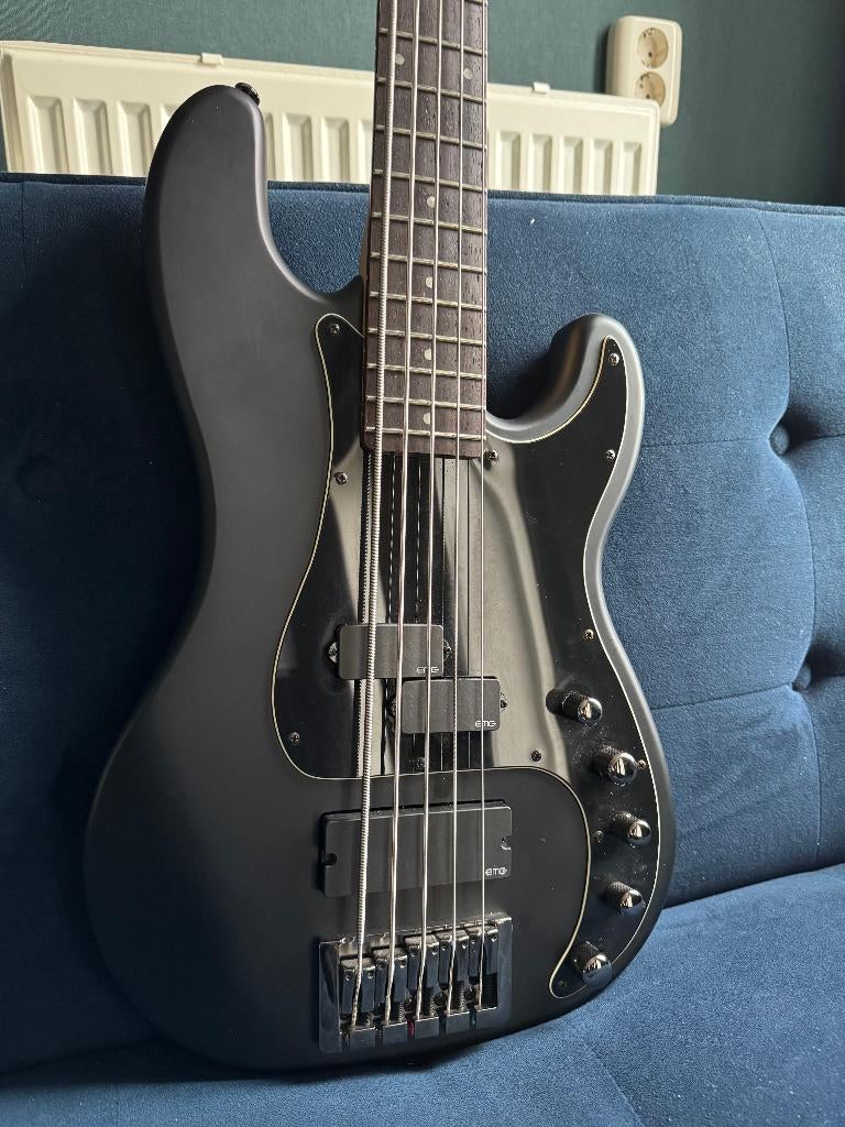 Schecter Diamond P Custom 5 string | 35" | EMG Pickups & Pre, Ophalen, Zo goed als nieuw, Elektrisch, 5-snarig