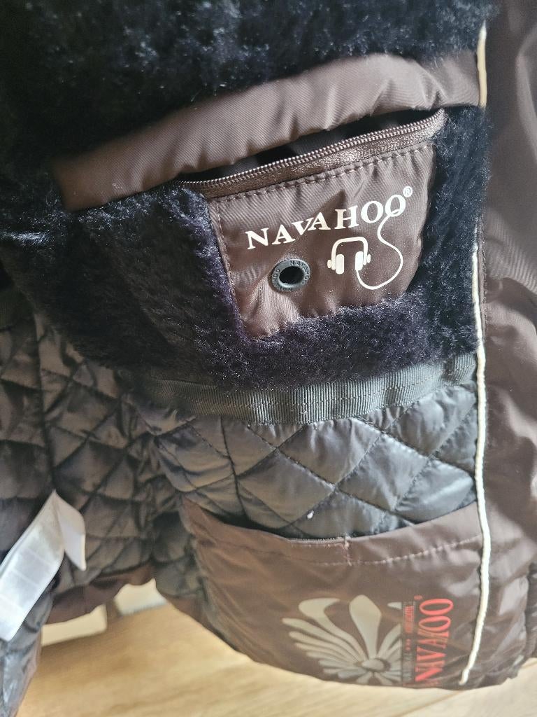Navahoo winterjas dames maat L/M, Maat 38/40 (M), Navahoo, Bruin, Ophalen of Verzenden