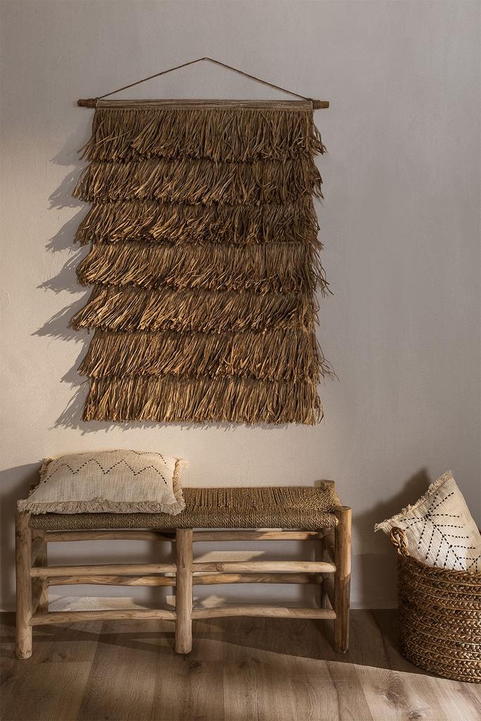 Wandkleed stro riet, Ophalen of Verzenden, Zo goed als nieuw, Rond, 50 tot 100 cm