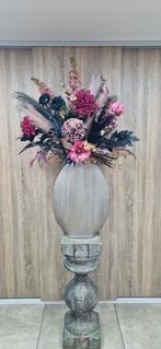 Bloemstuk zijdebloemen Gipsy - Zwart, goud, roze tinten, ., Nieuw, Ophalen of Verzenden, .