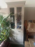 Mooie smalle vitrinekast, Ophalen, 50 tot 100 cm, Zo goed als nieuw, 150 tot 200 cm