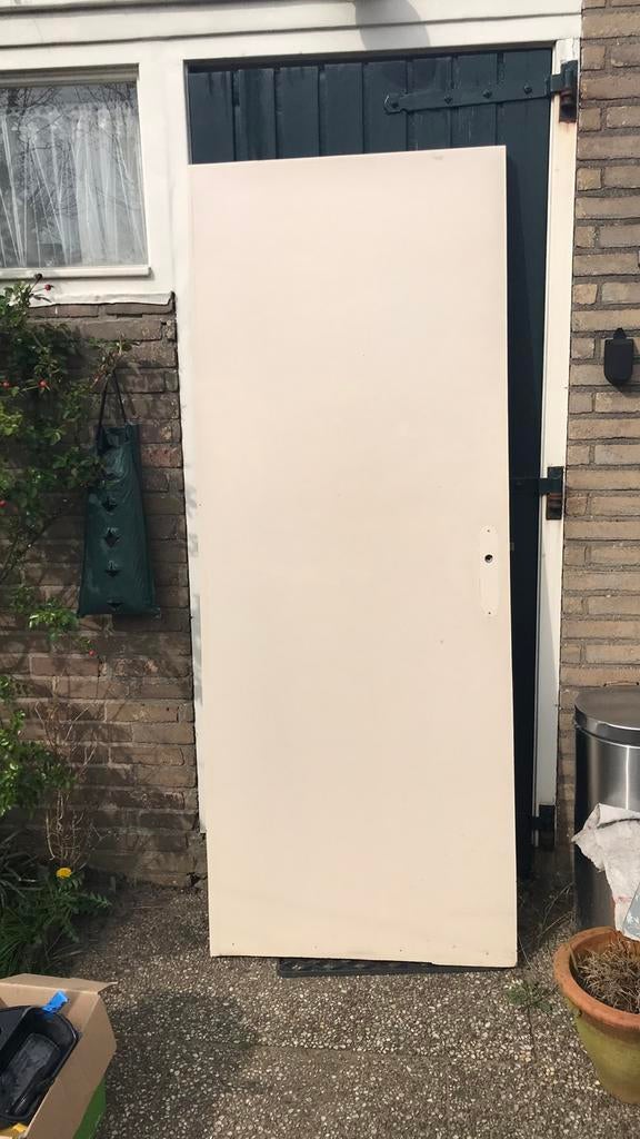 Stompe binnendeur 77x 198, Ophalen, Gebruikt, Minder dan 80 cm, Binnendeur