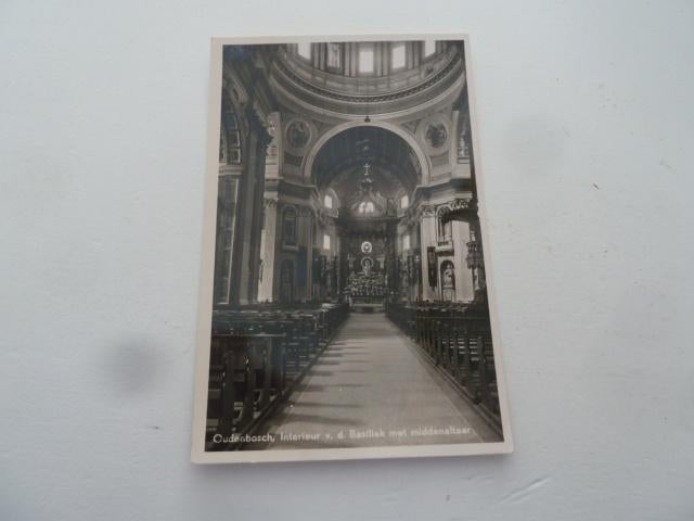 Oudenbosch circa 1960 Interieur Basiliek, Ophalen of Verzenden, 1940 tot 1960, Ongelopen