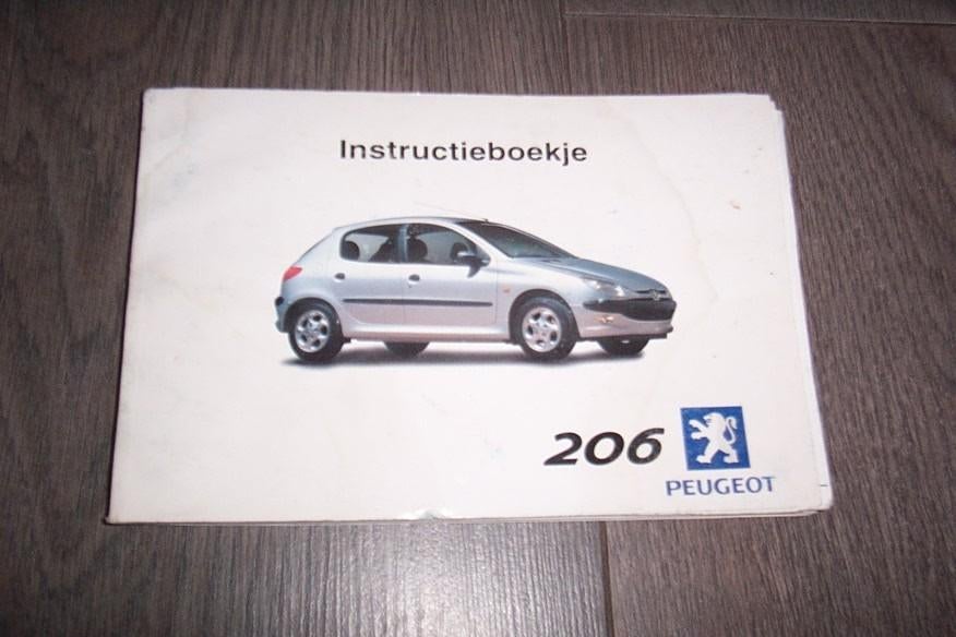 Gebruikershandleiding voor PEUGEOT 206   1998/2006, Auto diversen, Handleidingen en Instructieboekjes, Ophalen of Verzenden