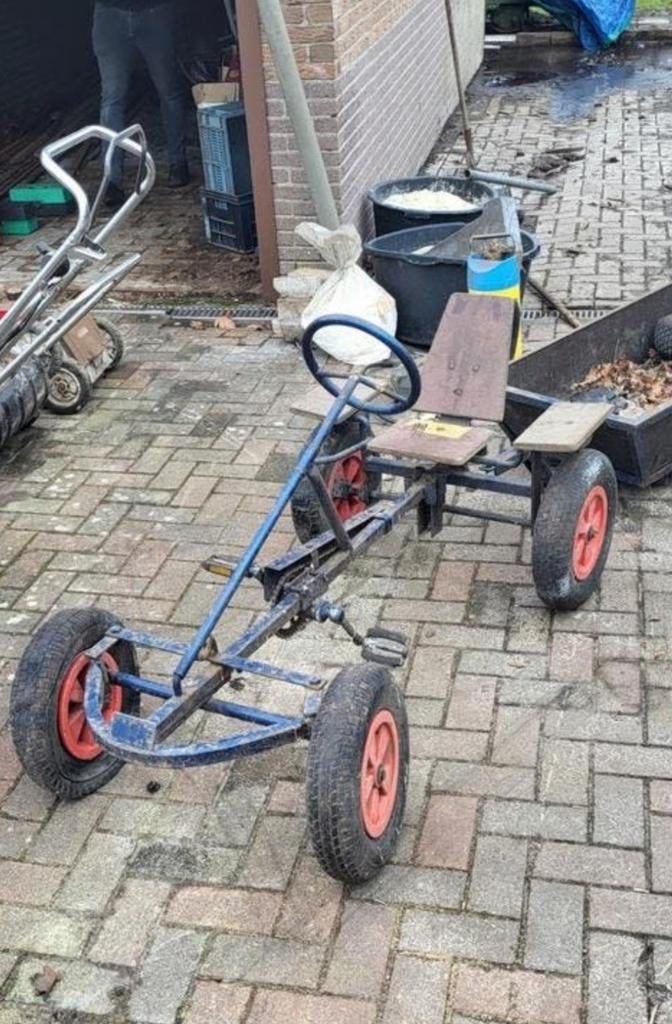 Skelter met aanhanger opknapper, Ophalen, Gebruikt, Overige merken, Met kar of aanhanger