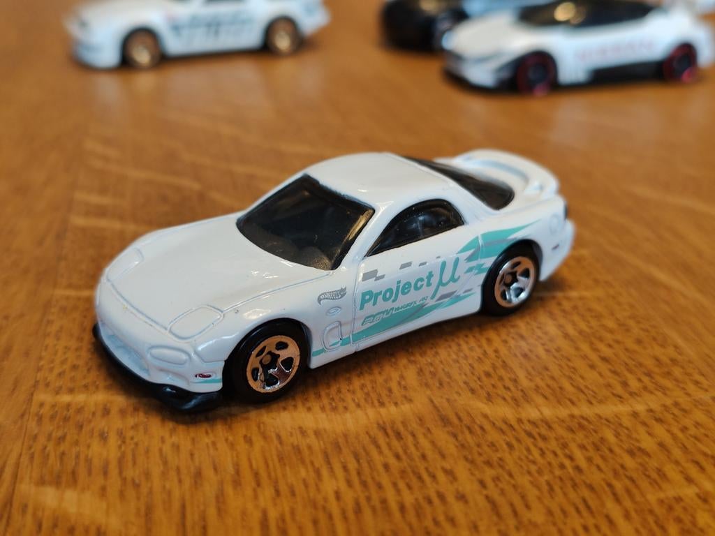 Hot Wheels Mazda RX 7 WIT Project U, Ophalen of Verzenden, Nieuw, Auto