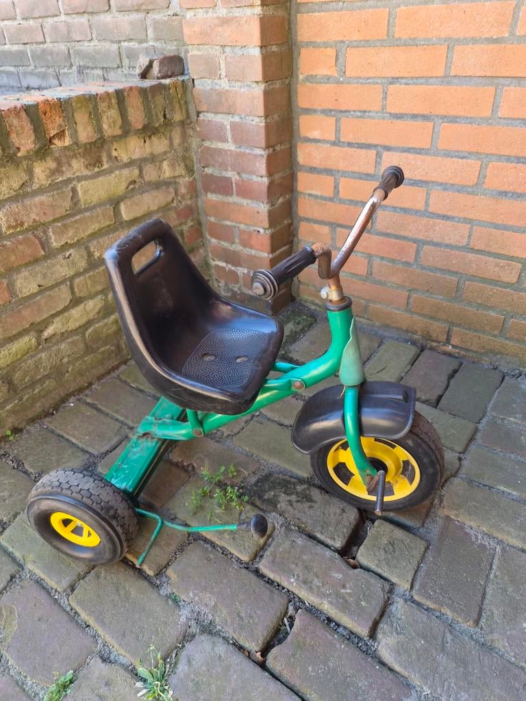 Stevige driewieler voor kinderen - Groen/Zwart, Ophalen, Gebruikt, Terugtraprem