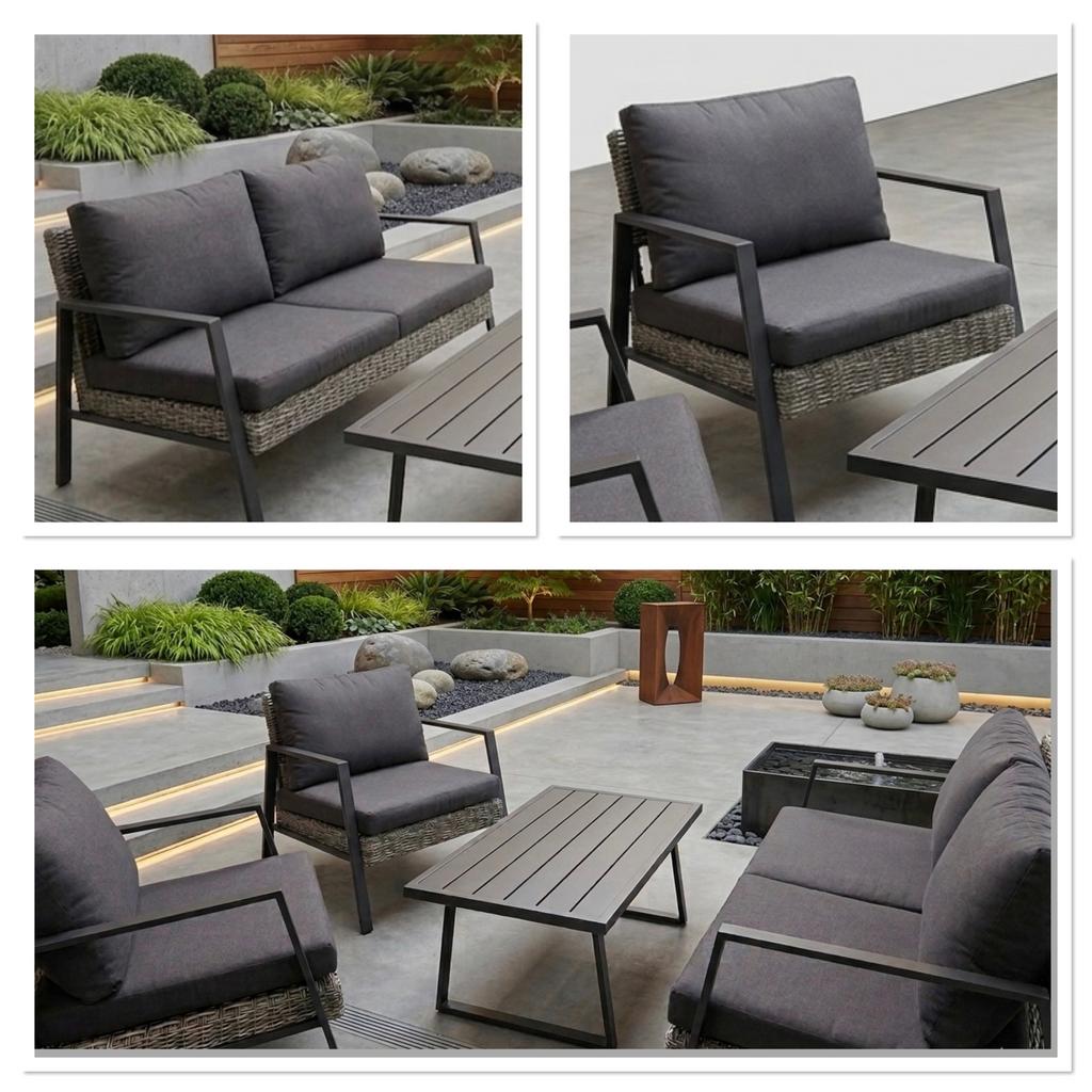 SALE loungeset - nieuw- tuinbankje, 2 stoelen en een tafel, Tuin en Terras, Tuinsets en Loungesets, Ophalen, Nieuw