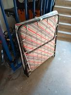 Opvouwbaar logeerbed met matras, Ophalen, Eenpersoons, 80 cm, Metaal