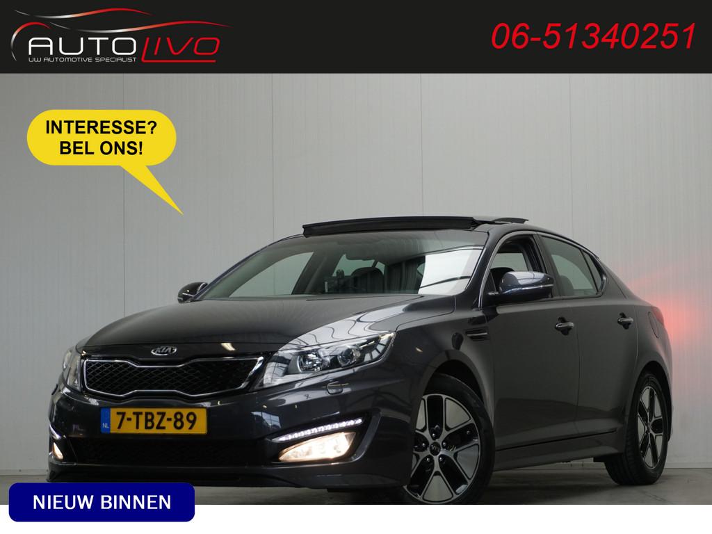 Kia Optima 2.0 CVVT Hybrid Super Pack NL AUTO! PANO INFINITY, Auto's, Kia, Euro 5, Gebruikt, Zwart, 4 cilinders