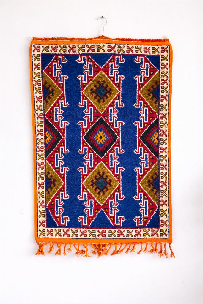 One of a Kind Moroccan Taznakht Rug Handwoven Wool 114x78 cm, Huis en Inrichting, Stoffering | Tapijten en Kleden, 100 tot 150 cm