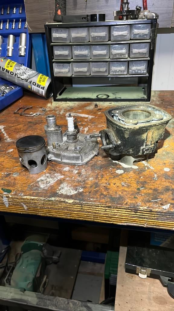 70cc dr cilinder piaggio, Ophalen of Verzenden, Gebruikt, Tweetakt, Overige modellen