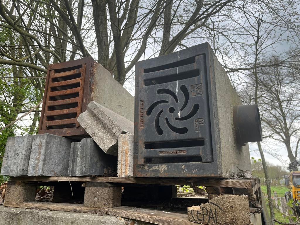 Straatkolk, Ophalen, Minder dan 2 meter, 80 mm of meer, Overige materialen