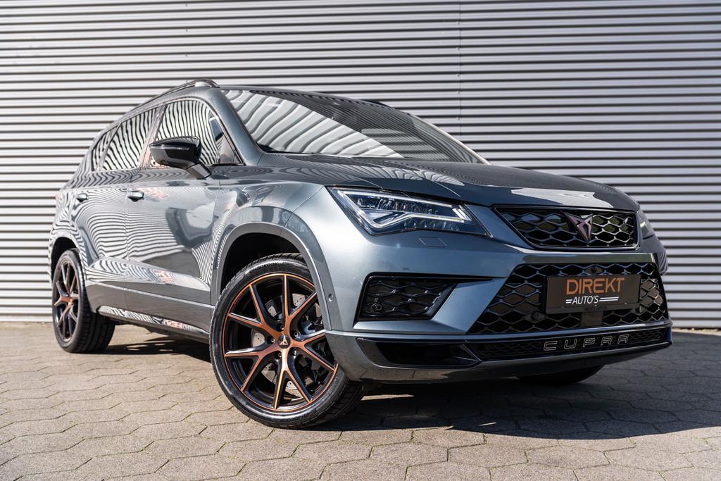 CUPRA Ateca 2.0 TSI 4DRIVE PANO BEATS BREMBO TREKHAAK 360CAM, Automaat, Gebruikt, Zwart, 1984 cc
