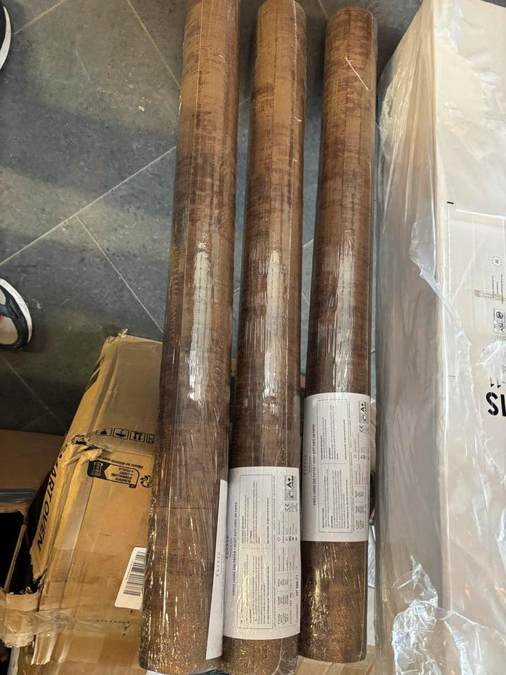 3 rollen Élitis Eldorado Atelier d'artiste behang nieuw, Huis en Inrichting, Stoffering | Behang, Bruin, 25 tot 50 m², Ophalen of Verzenden