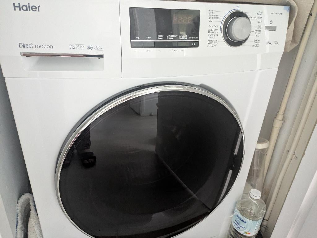 Washing machine Haier, Ophalen, Gebruikt, Voorlader, 85 tot 90 cm