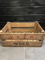 Vintage houten groenten en fruit kist uit Goes 1975, Ophalen, Zo goed als nieuw, 50 tot 100 cm, Minder dan 50 cm