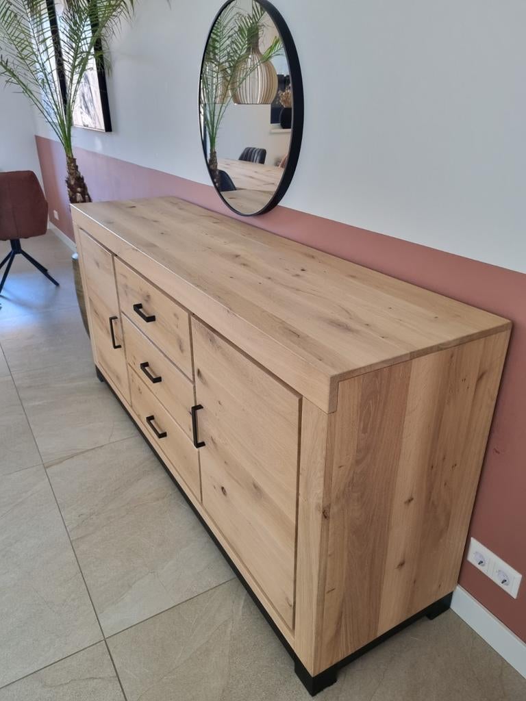 Dressoir Indiana - Nature white (met kinderslot), Ophalen, 25 tot 50 cm, 150 tot 200 cm