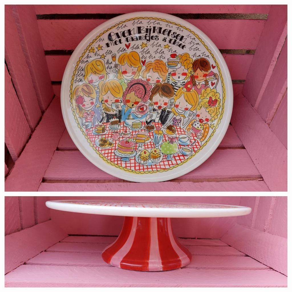 Blond Amsterdam taartplateau, Ophalen of Verzenden, Zo goed als nieuw, Aardewerk, Blond Amsterdam