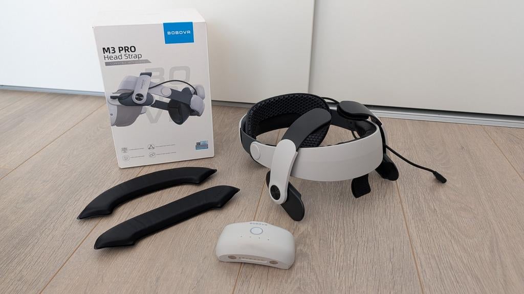 BOBOVR M3 Pro Head Strap voor Meta Quest 3, Ophalen of Verzenden, Zo goed als nieuw, VR-bril, Overige platformen