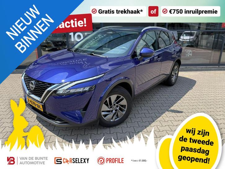Nissan Qashqai 1.3 MHEV Acenta *Trekhaak & Panoramadak*, Auto's, Nissan, Bedrijf, Te koop, Qashqai, ABS, Achteruitrijcamera, Adaptive Cruise Control