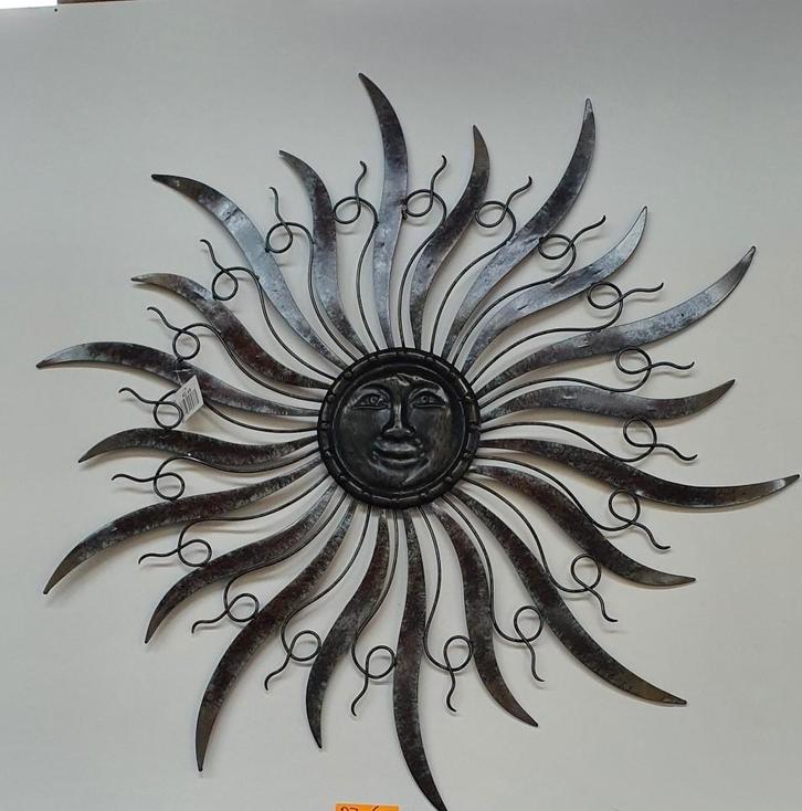 ZON / METAAL / 92 CM IN DOORSNEE / opruiming 50% korting, Tuin en Terras, Tuinwanddecoratie, Nieuw, Ophalen