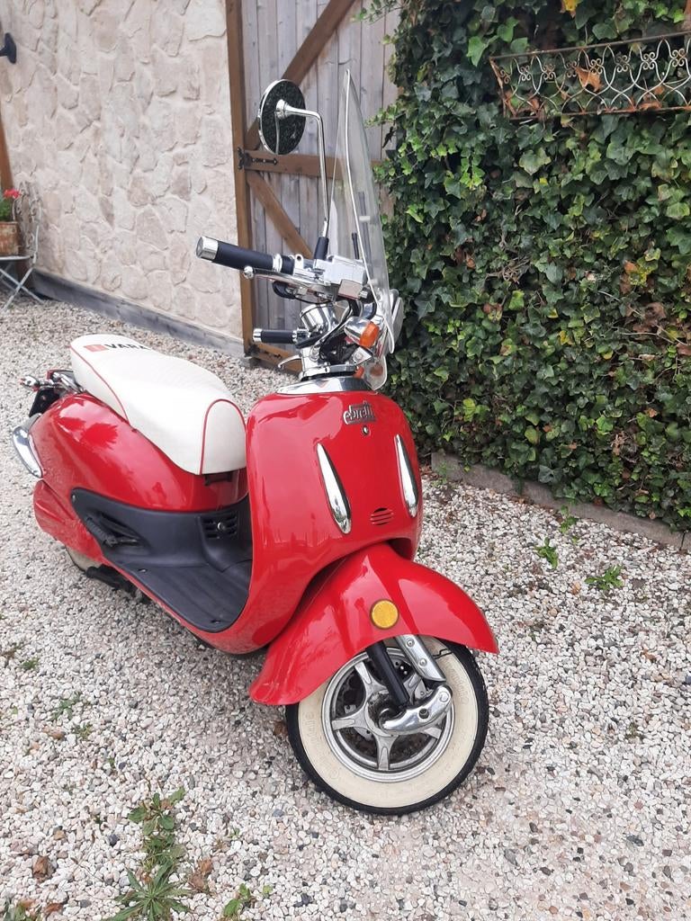 Ebretti 518 rode elektrische snorscooter met nieuwe accu, Gebruikt, Elektrisch, Ophalen, Overige merken