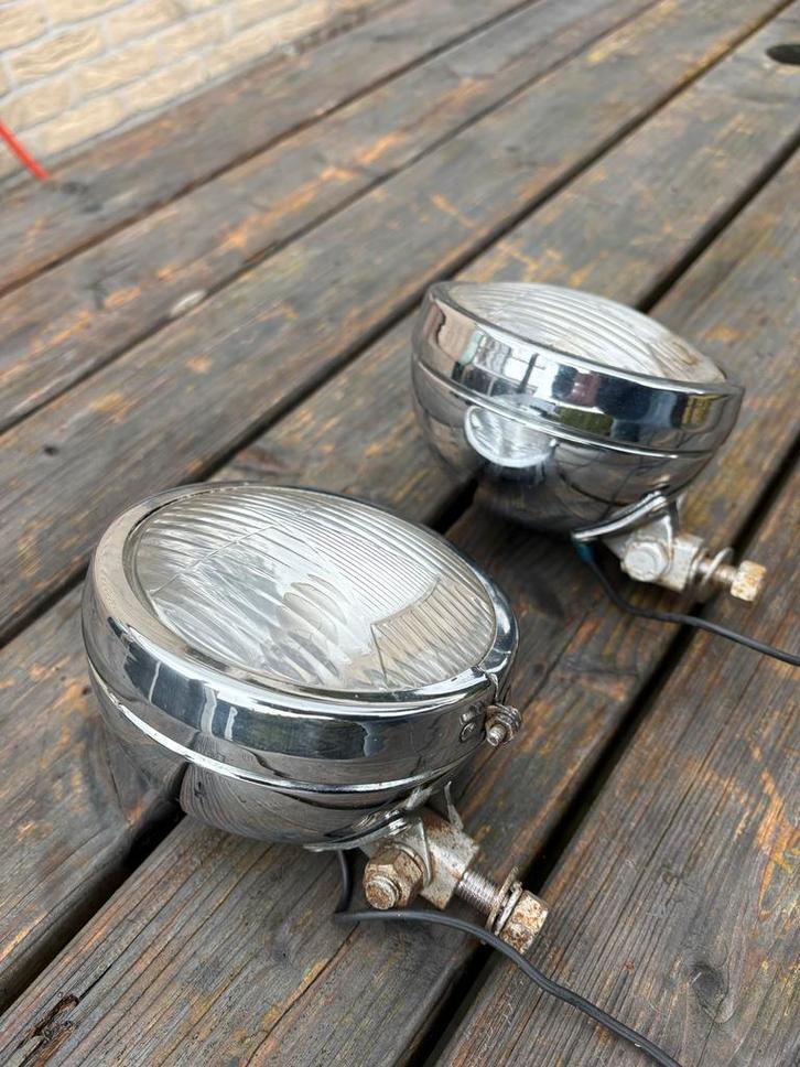 Koplampen mistlampen voorzijde oldtimer Fiat 500, Auto-onderdelen, Verlichting, Fiat, Gebruikt, Ophalen of Verzenden