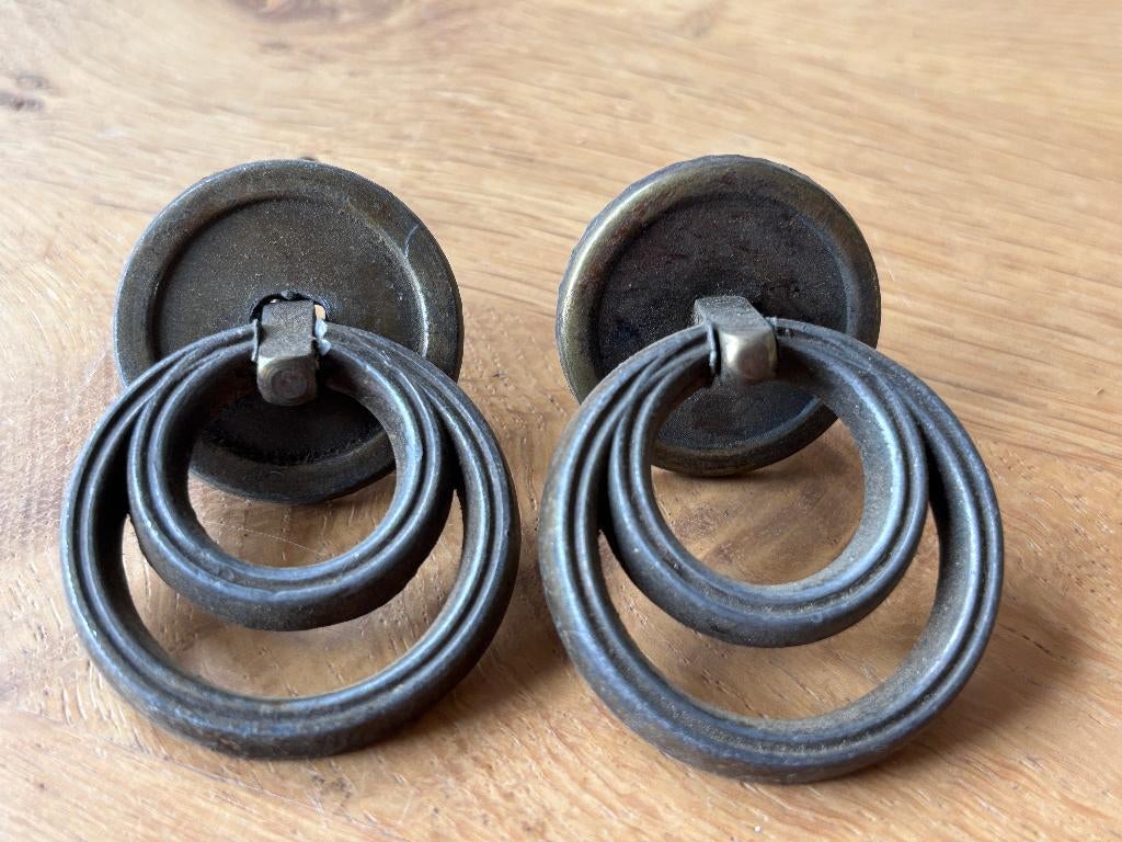 Antieke kastknop kast knop meubelknop vintage deurknop, Ophalen of Verzenden