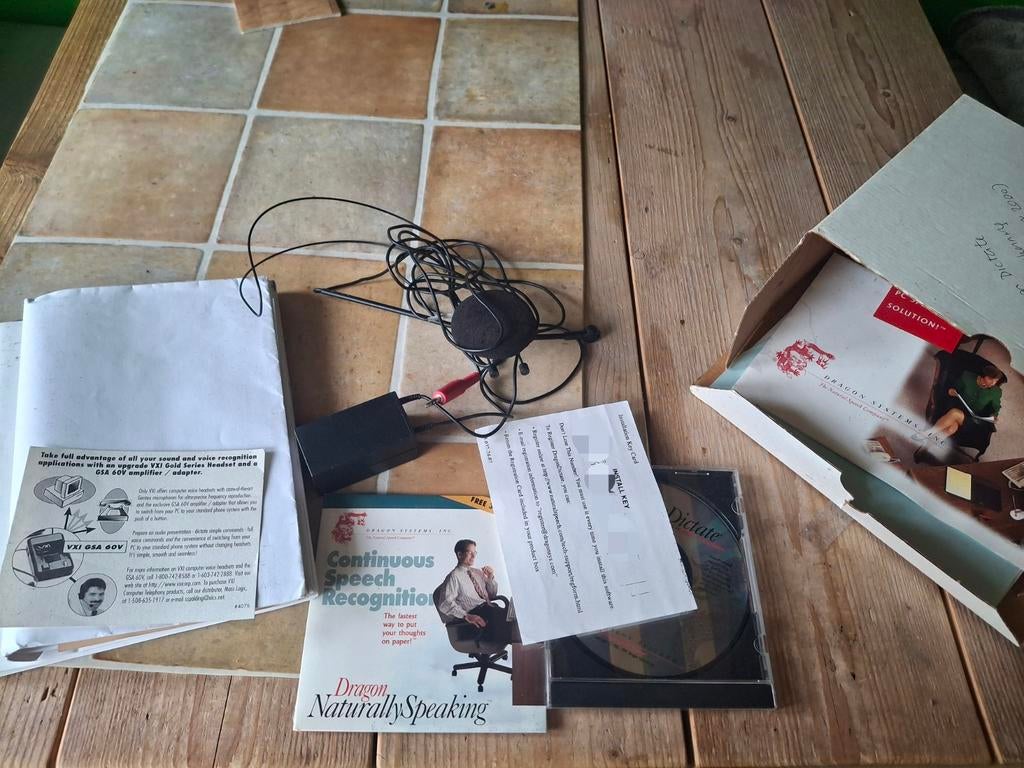 Vintage Dragon Dictate Spraakherkenning, Ophalen of Verzenden, Gebruikt