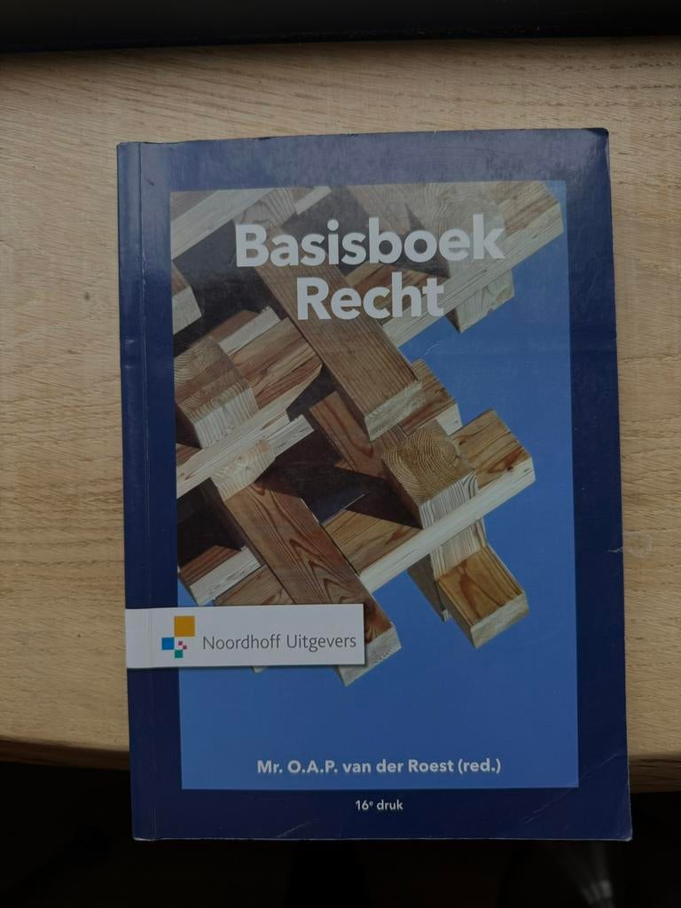 Basisboek recht, Boeken, Ophalen of Verzenden, Zo goed als nieuw, Accountancy en Administratie