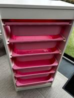 IKEA Trofast kast met roze lades, Ophalen, Gebruikt, 5 laden of meer, Minder dan 100 cm
